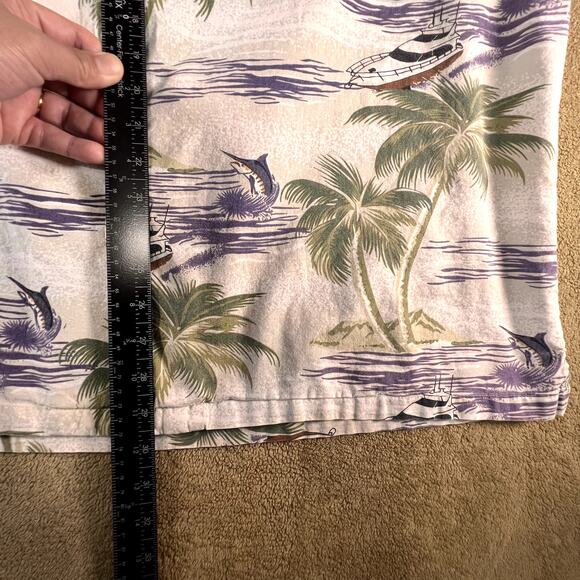 Vintage Cherokee Waikiki Wear, Hawaiian Button Down Tropical Shirt Size XL - Picture 3 of 7